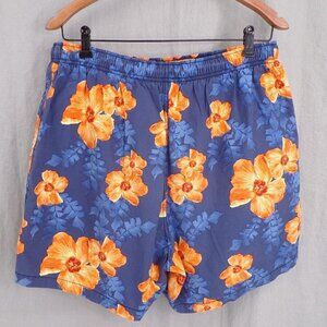 Nautica Men's Cotton Tropical Hawaiian Swim Trunks - size L